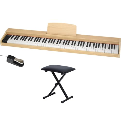 Amazon | TORTE トルテ 電子ピアノ 木目調 スリムデザイン 88鍵盤 TDP